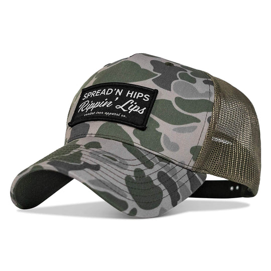 Spreadin' Hips Rippin' Lips Patch Snapback - One Revolver Surfboards