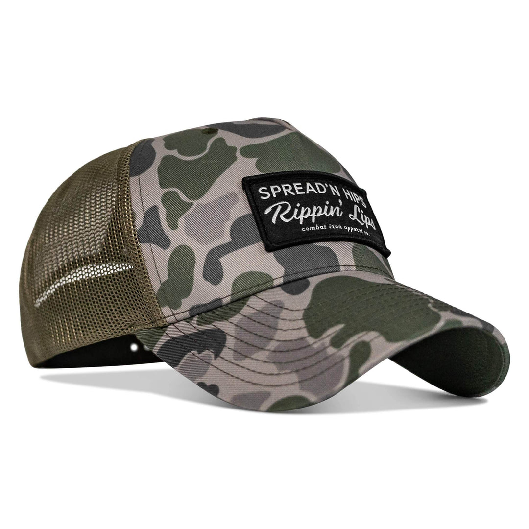 Spreadin' Hips Rippin' Lips Patch Snapback - One Revolver Surfboards