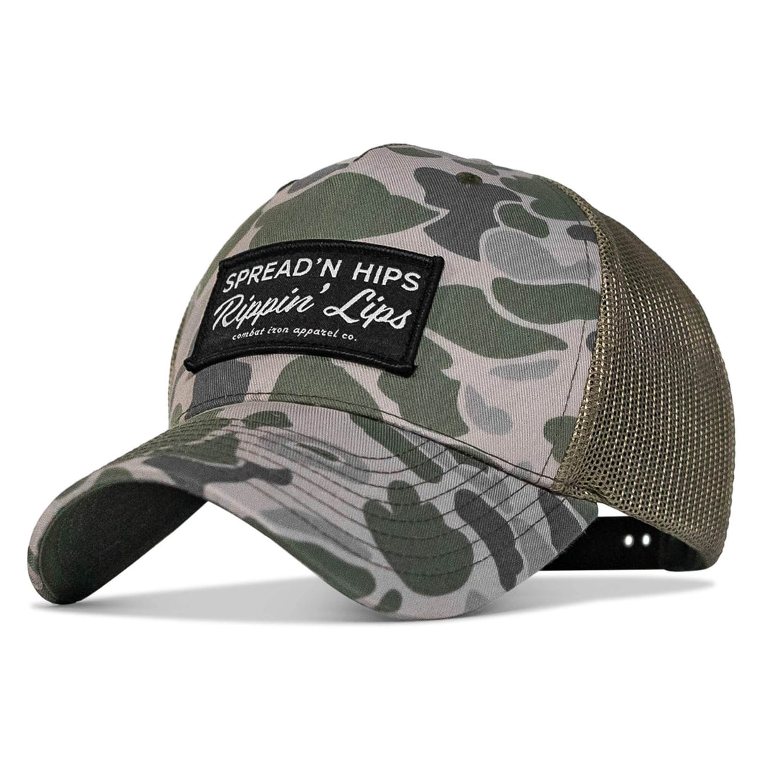 Spreadin' Hips Rippin' Lips Patch Snapback - One Revolver Surfboards