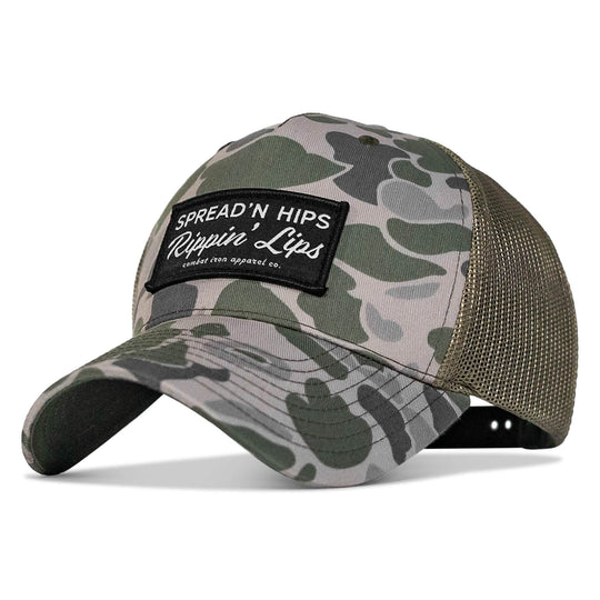 Spreadin' Hips Rippin' Lips Patch Snapback - One Revolver Surfboards