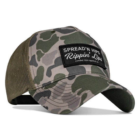Spreadin' Hips Rippin' Lips Patch Snapback - One Revolver Surfboards