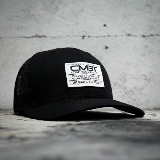 Branded CMBT White Labeled Snapback Hat - One Revolver Surfboards