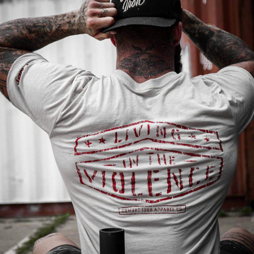 LIVING IN THE VIOLENCE MEN’S T-SHIRT - One Revolver Surfboards