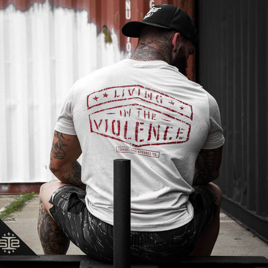 LIVING IN THE VIOLENCE MEN’S T-SHIRT - One Revolver Surfboards