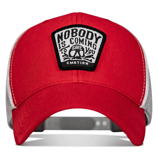 Nobody Is Coming To Save You Skull Patch Snapback Hat - One Revolver Surfboards