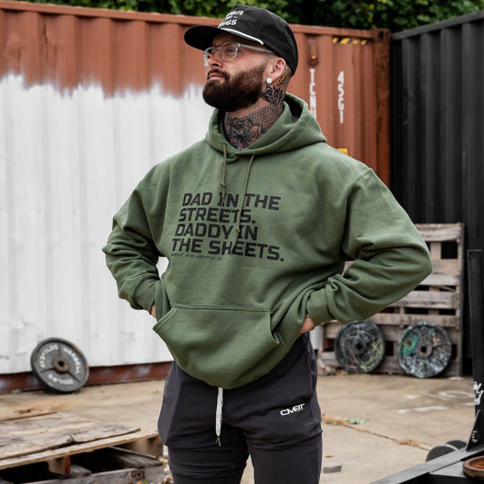 Dad In The Streets. Daddy In The Sheets. Men's Hoodie - One Revolver Surfboards