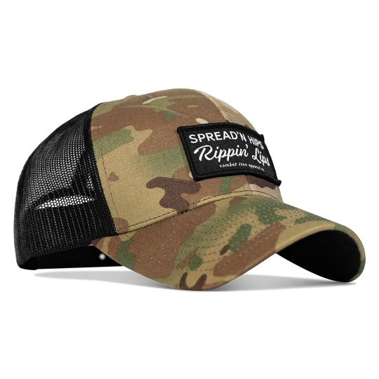 Spreadin' Hips Rippin' Lips Patch Snapback - One Revolver Surfboards