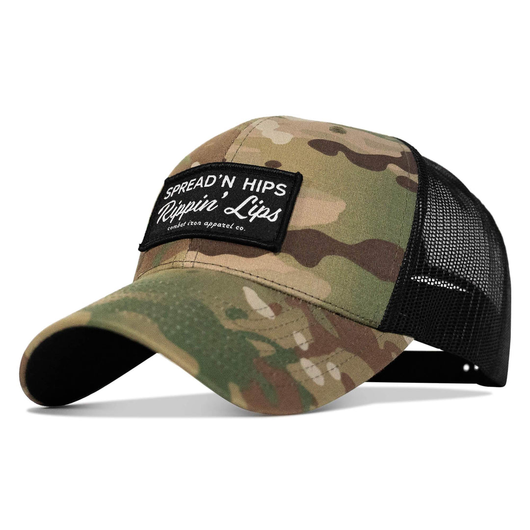 Spreadin' Hips Rippin' Lips Patch Snapback - One Revolver Surfboards
