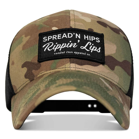 Spreadin' Hips Rippin' Lips Patch Snapback - One Revolver Surfboards