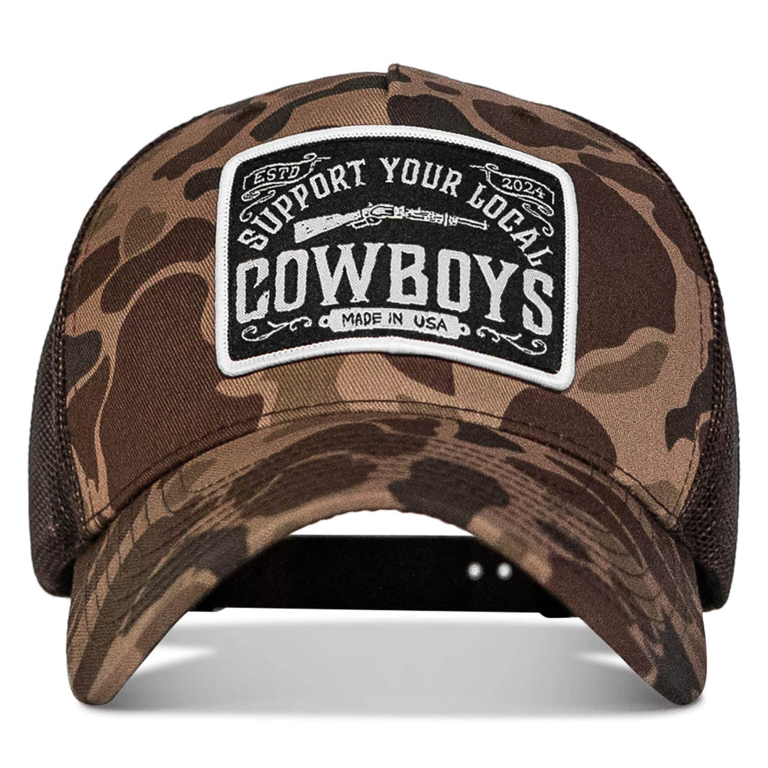 Support Your Local Cowboys Patch Snapback Hat - One Revolver Surfboards