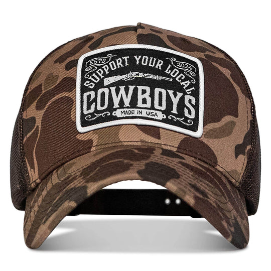Support Your Local Cowboys Patch Snapback Hat - One Revolver Surfboards