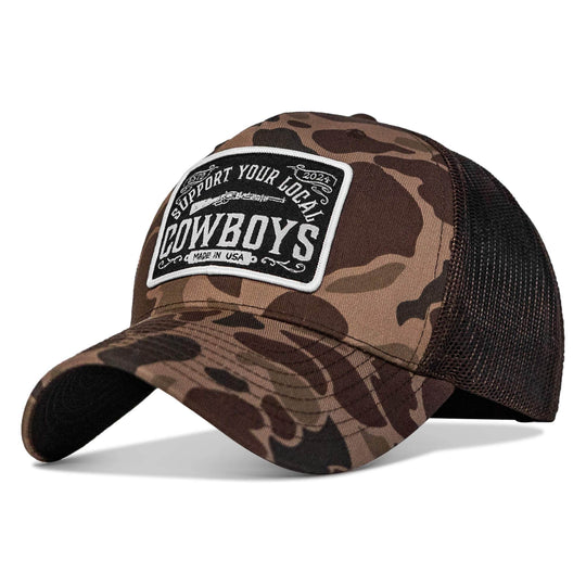 Support Your Local Cowboys Patch Snapback Hat - One Revolver Surfboards
