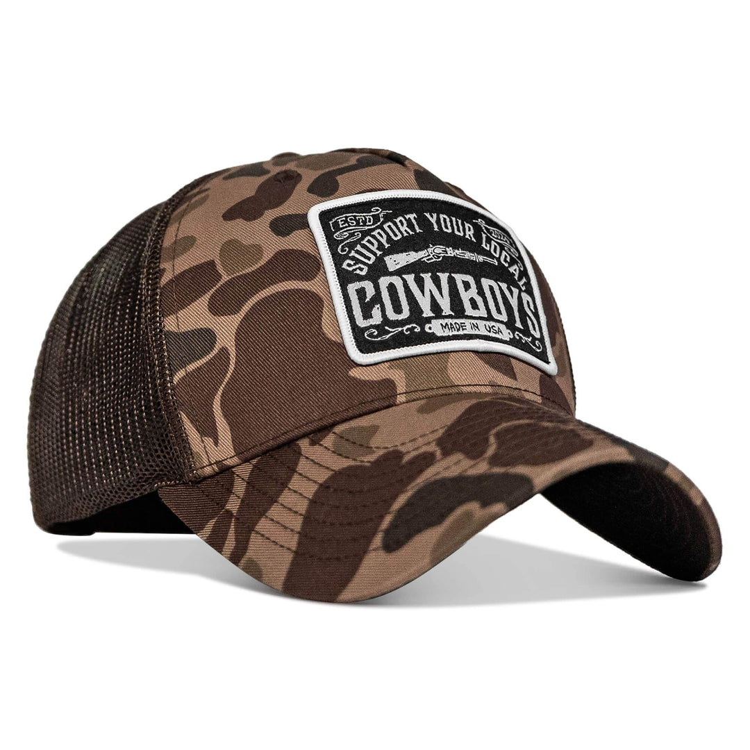 Support Your Local Cowboys Patch Snapback Hat - One Revolver Surfboards