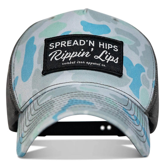 Spreadin' Hips Rippin' Lips Patch Snapback - One Revolver Surfboards