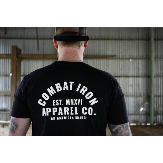 Arched Combat Iron Men's T-Shirt - One Revolver Surfboards
