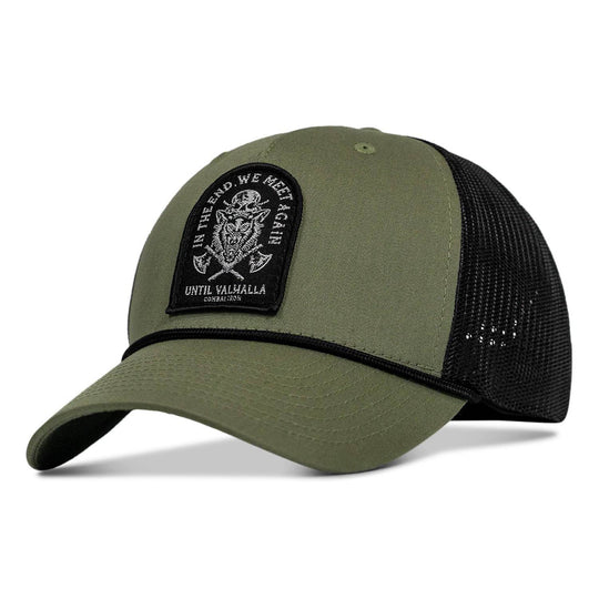 In The End We Meet Again - Until Valhalla Rope Snapback - One Revolver Surfboards