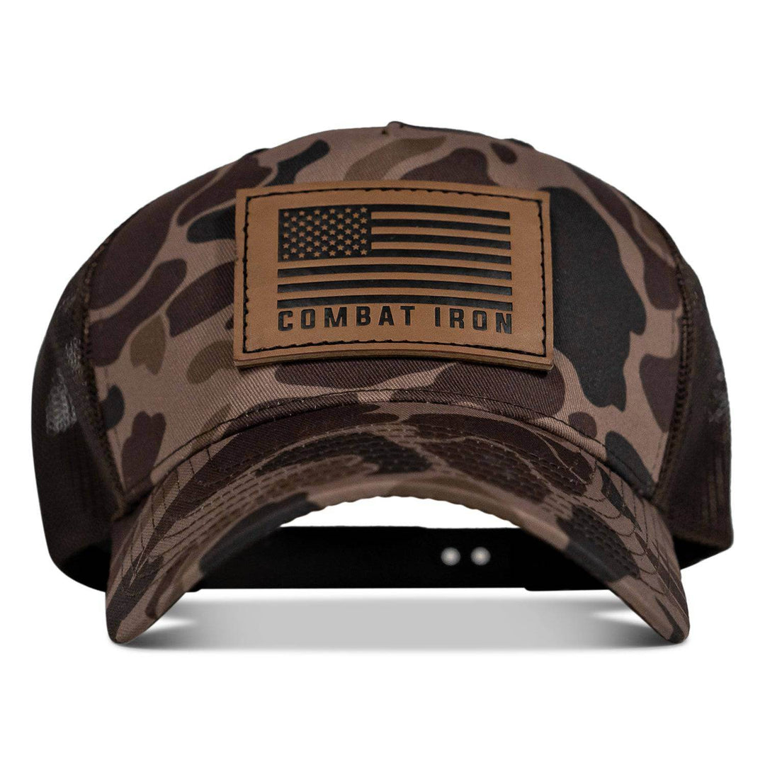 US Flag Leather Patch SnapBack Hat - One Revolver Surfboards