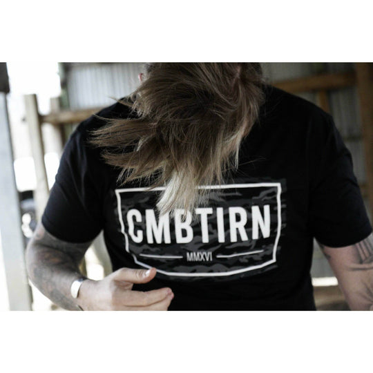 CMBTIRN Original Tiger Stripe Blackout Edition Men's T-Shirt - One Revolver Surfboards