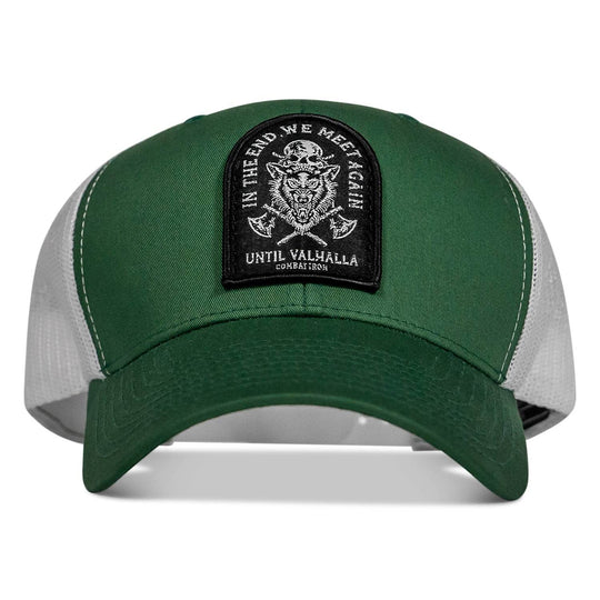 In The End, We Meet Again - Until Valhalla Patch Snapback Hat - One Revolver Surfboards