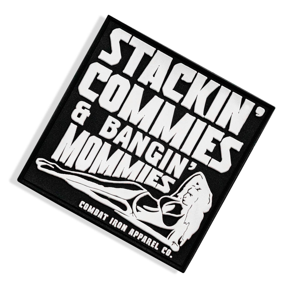 Stackin' Commies & Bangin' Mommies PVC Patch - One Revolver Surfboards