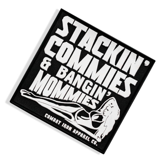 Stackin' Commies & Bangin' Mommies PVC Patch - One Revolver Surfboards