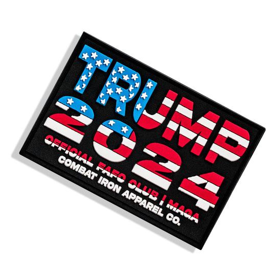 Trump 2024 American Flag PVC Patch - One Revolver Surfboards