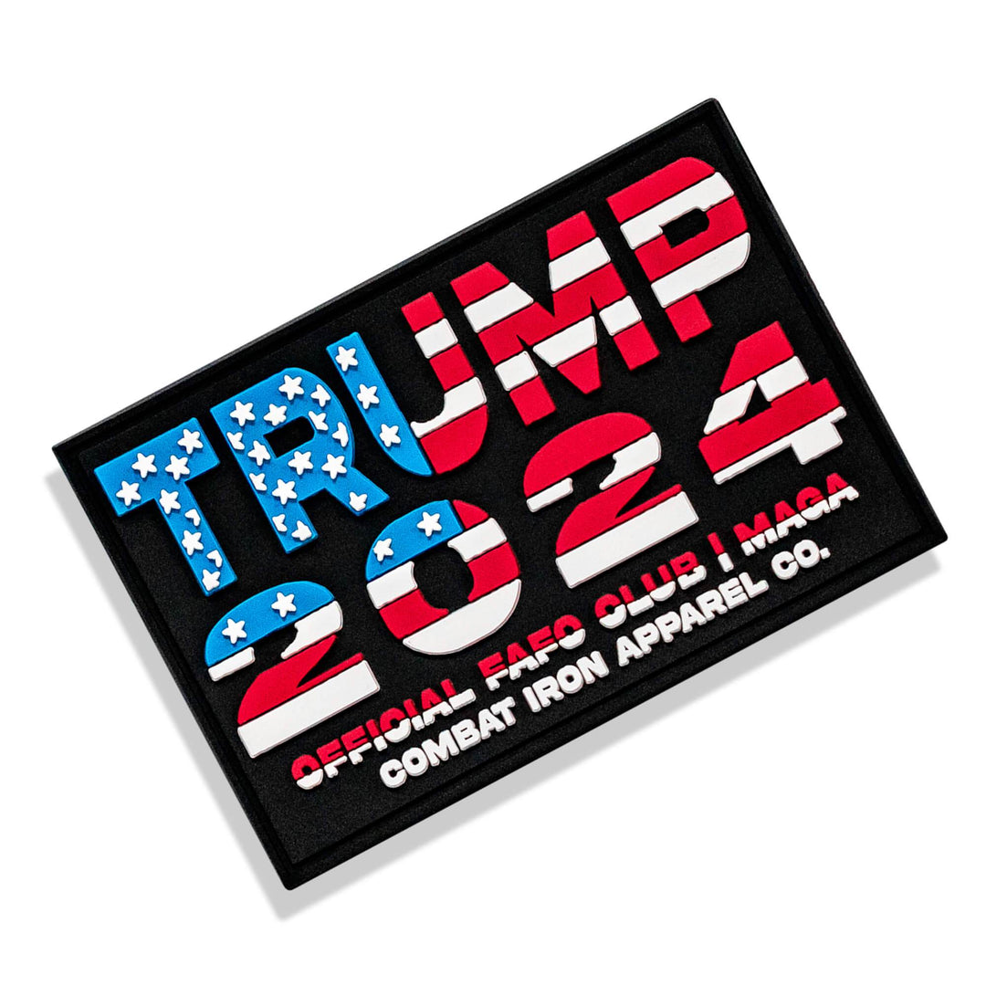 Trump 2024 American Flag PVC Patch - One Revolver Surfboards