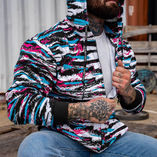 Men's Fleece Lined Zip Up Hoodie | V1 - One Revolver Surfboards