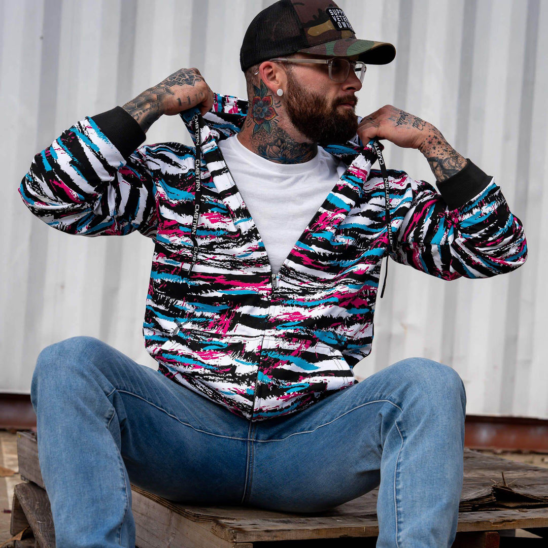 Men's Fleece Lined Zip Up Hoodie | V1