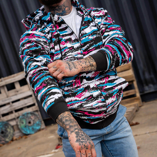 Men's Fleece Lined Zip Up Hoodie | V1 - One Revolver Surfboards