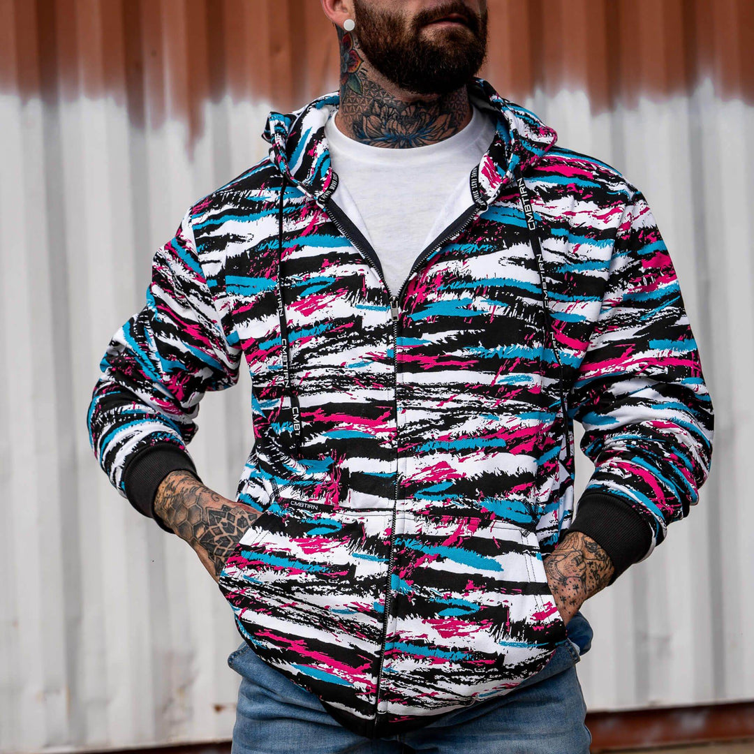 Men's Fleece Lined Zip Up Hoodie | V1 - One Revolver Surfboards