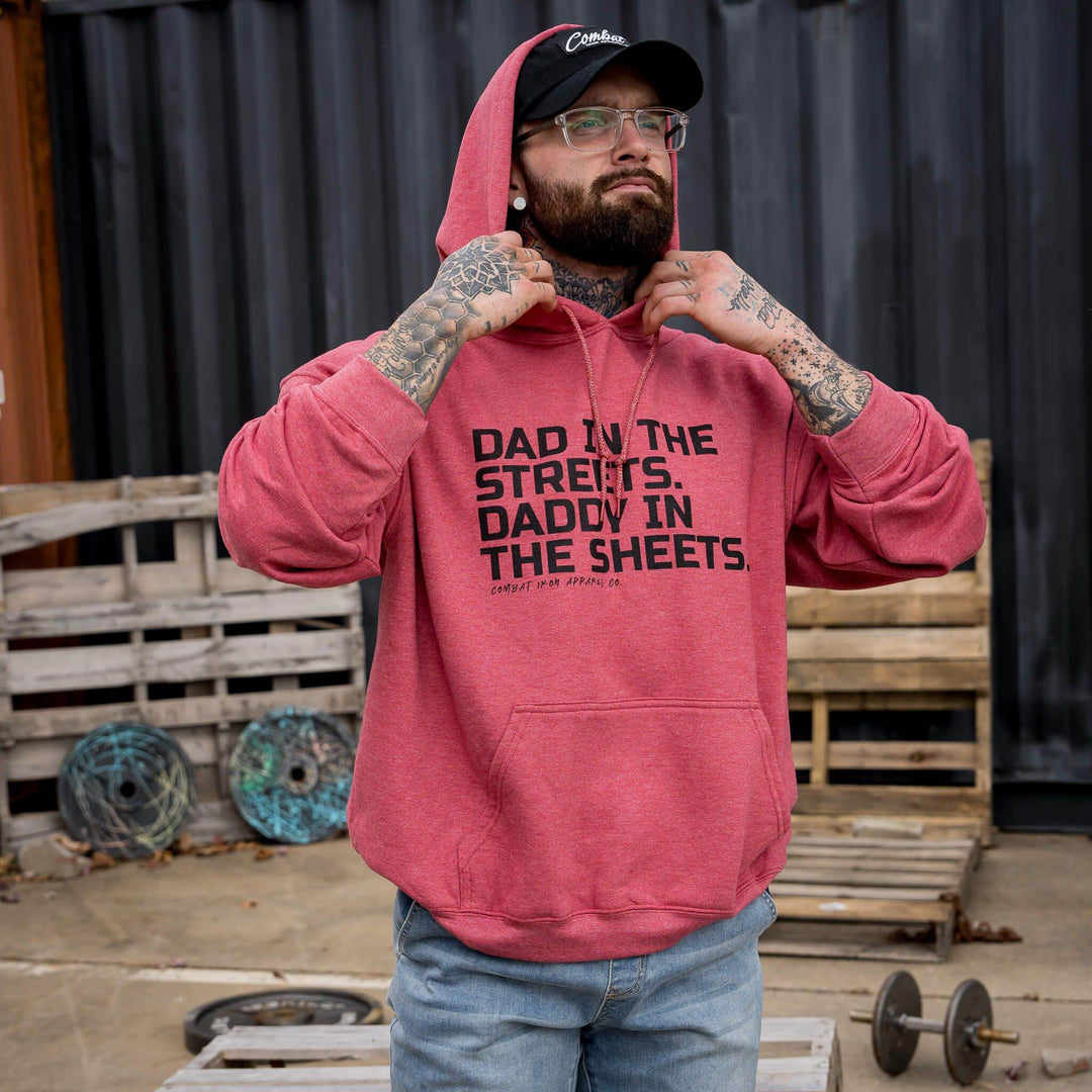 Dad In The Streets. Daddy In The Sheets. Men's Hoodie - One Revolver Surfboards