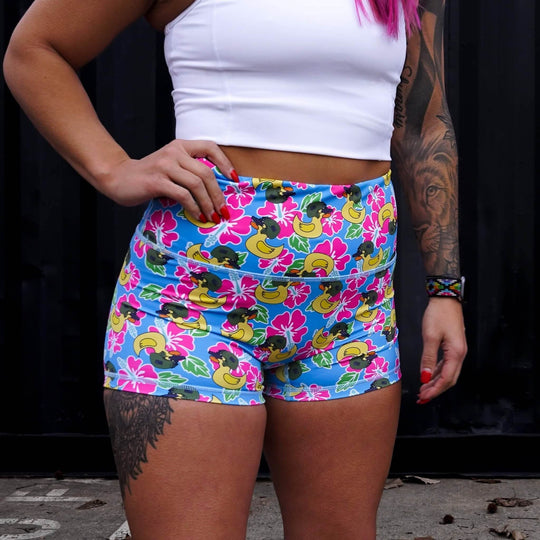 Ladies Seamless Front Performance Training Shorts V3 - SHORTS | WOMEN - One Revolver Surfboards