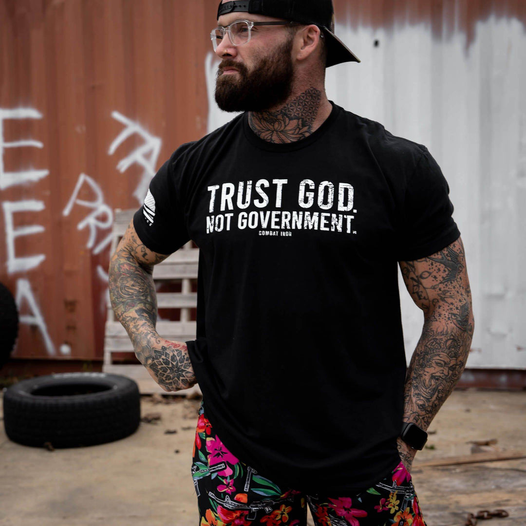 Trust God. Not Government. Men's T-Shirt - One Revolver Surfboards