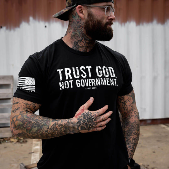 Trust God. Not Government. Men's T-Shirt - One Revolver Surfboards