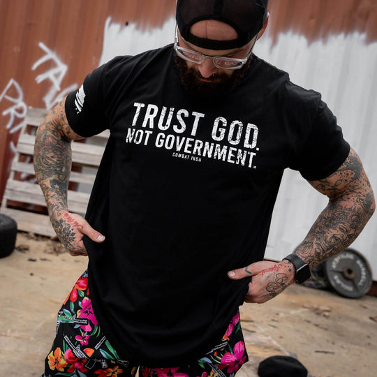Trust God. Not Government. Men's T-Shirt - One Revolver Surfboards
