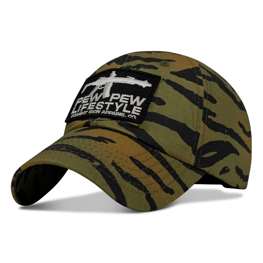 One Revolver Surfboards - Ripstop Pew Pew Lifesyle Patch Tactical Ripstop Mesh Snapback Hat HEADWEAR