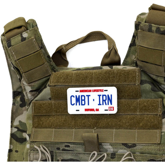CMBTIRN AMERICAN LIFESTYLE LICENSE PLATE 3D PVC PATCH - One Revolver Surfboards