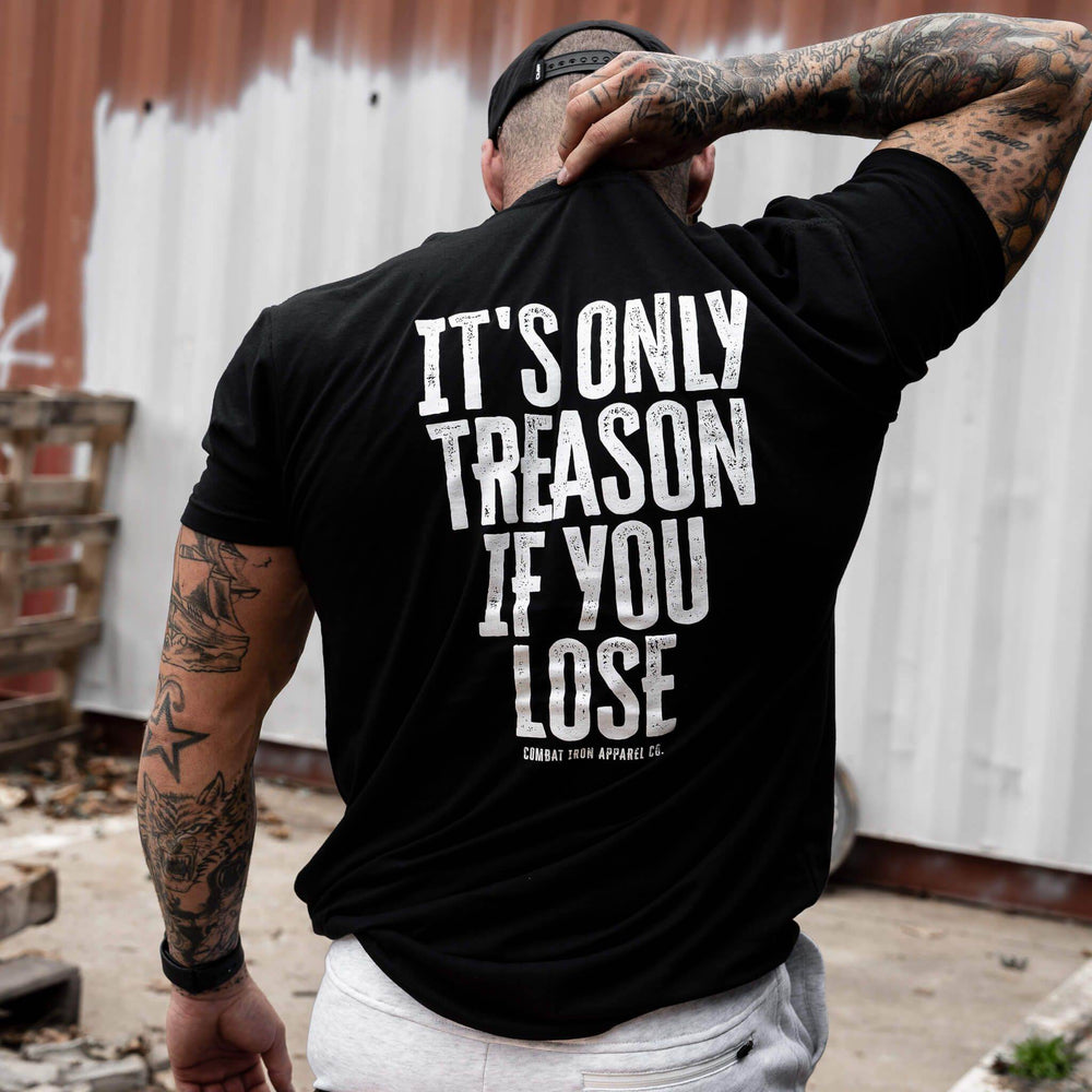 IT'S ONLY TREASON IF YOU LOSE MEN'S T-SHIRT - GRAPHIC T-SHIRT - One Revolver Surfboards