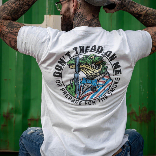 Don't Tread On Me Or Prepare For The Smoke Men's T-Shirt - One Revolver Surfboards