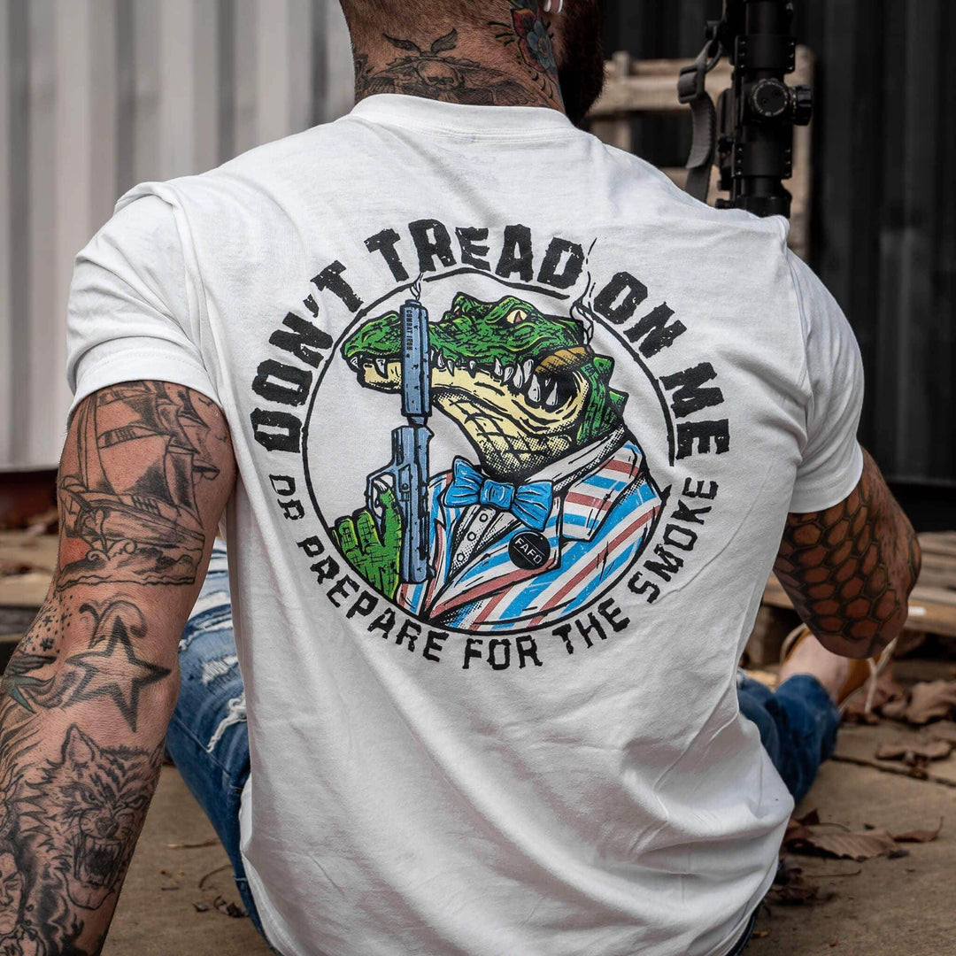 Don't Tread On Me Or Prepare For The Smoke Men's T-Shirt - One Revolver Surfboards