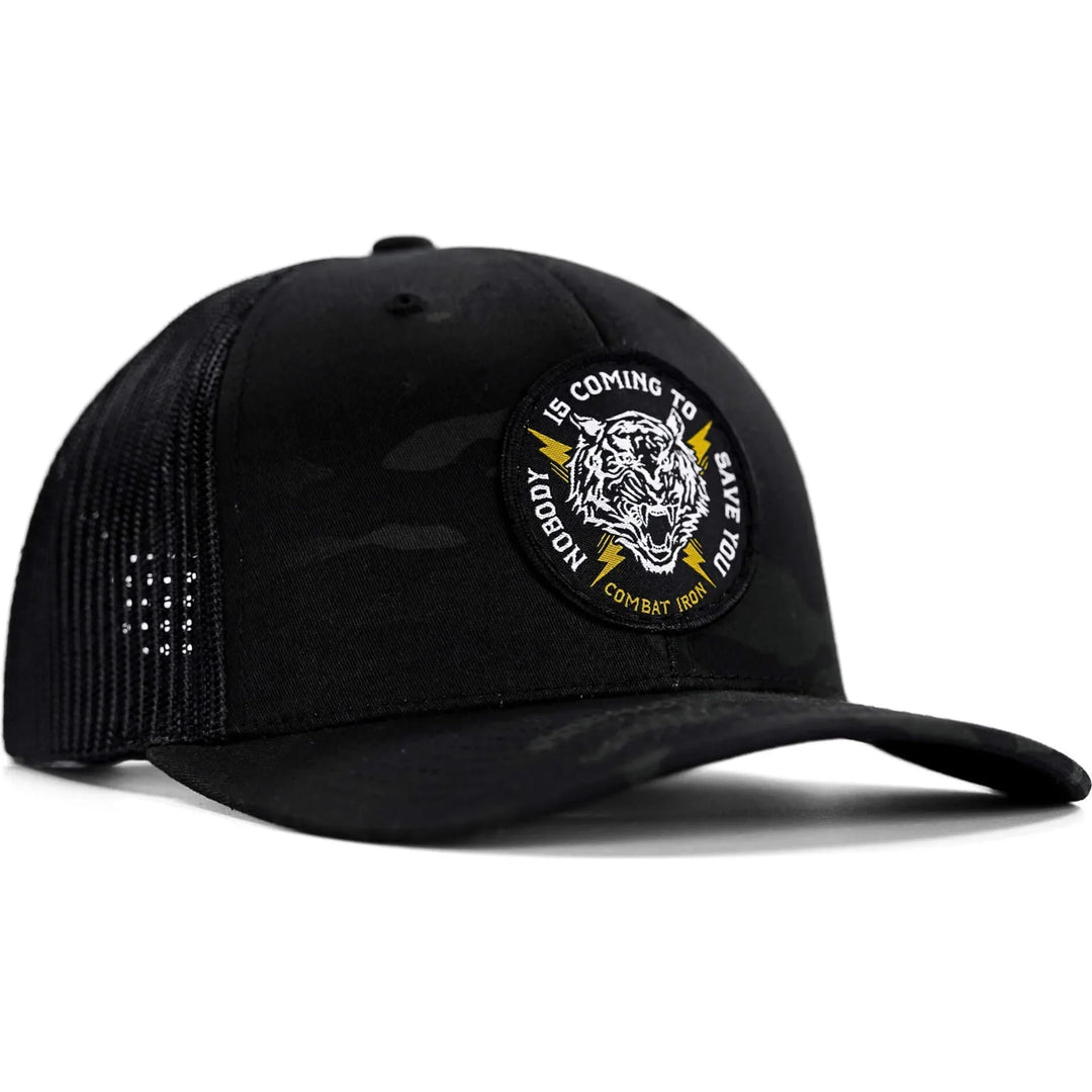 One Revolver Surfboards - Nobody Is Coming To Save You Patch Snapback Hat HEADWEAR