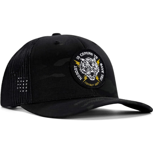 One Revolver Surfboards - Nobody Is Coming To Save You Patch Snapback Hat HEADWEAR