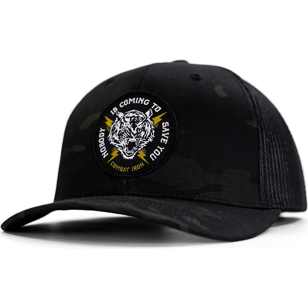 One Revolver Surfboards - Nobody Is Coming To Save You Patch Snapback Hat HEADWEAR