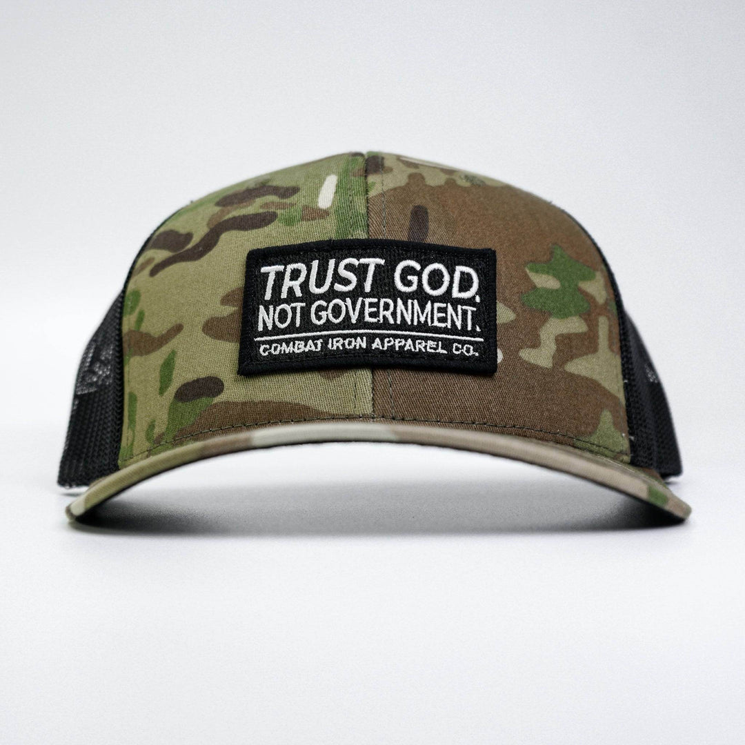 Trust God. Not Government. Mid-Profile Mesh Snapback - One Revolver Surfboards