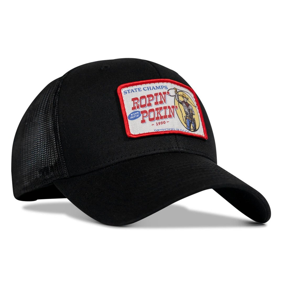 Ropin' and Pokin' Dirty Cowboys Patch SnapBack Hat - One Revolver Surfboards