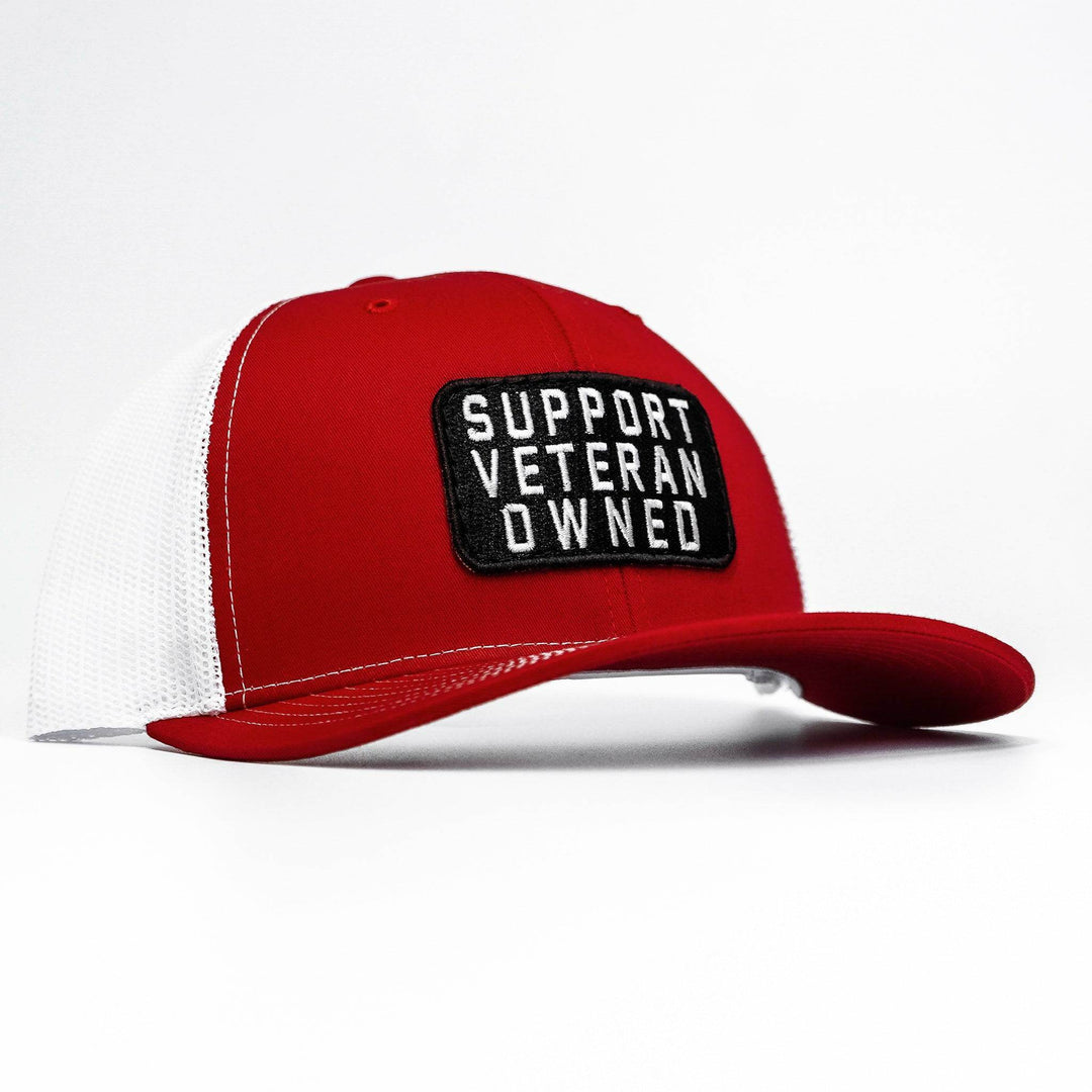 Support Veteran Owned Patch Mid-Profile Mesh Snapback - One Revolver Surfboards