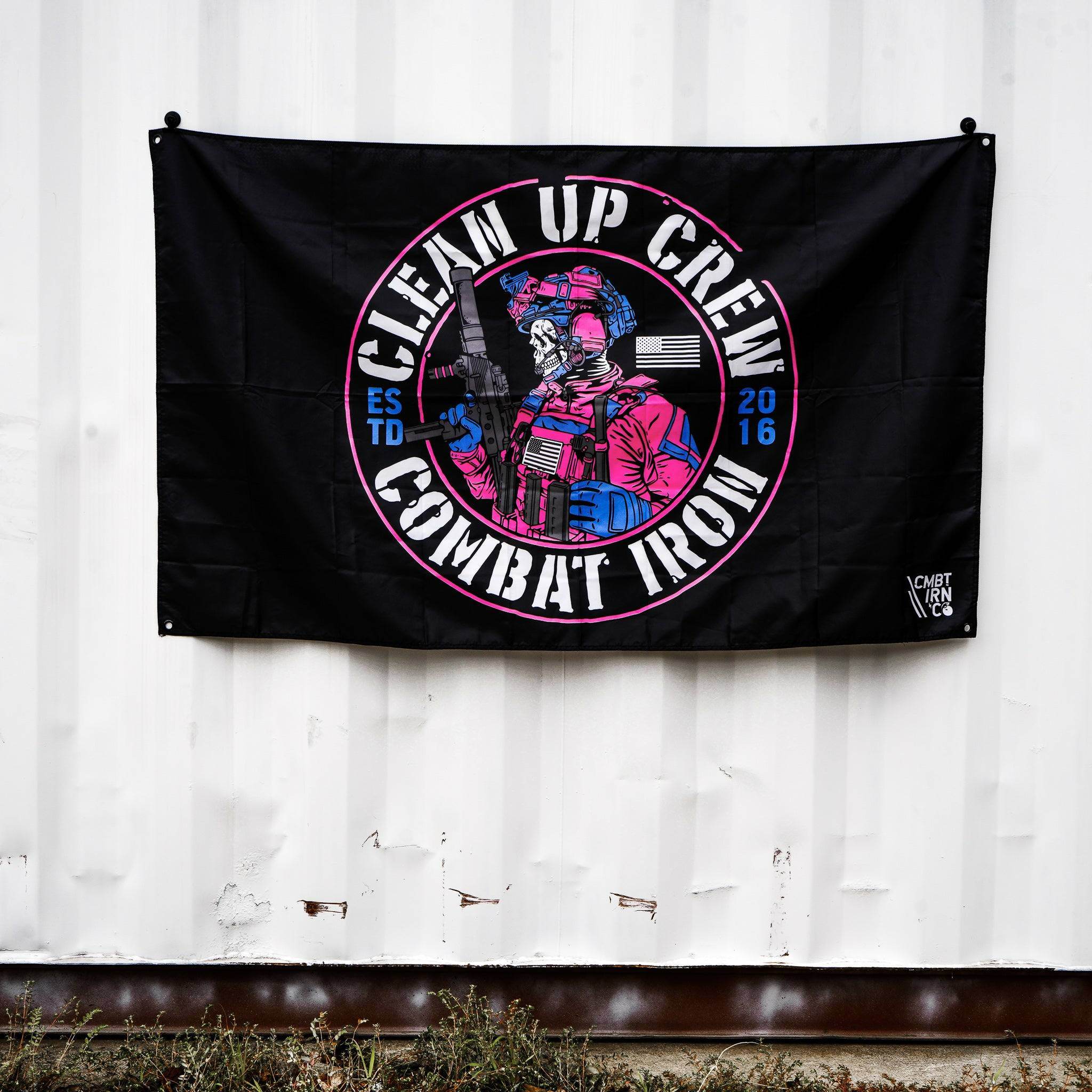 Clean Up Crew Miami Edition 3' X 5' Wall Flag - One Revolver Surfboards