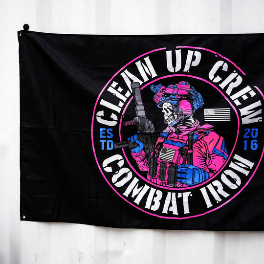 Clean Up Crew Miami Edition 3' X 5' Wall Flag - One Revolver Surfboards
