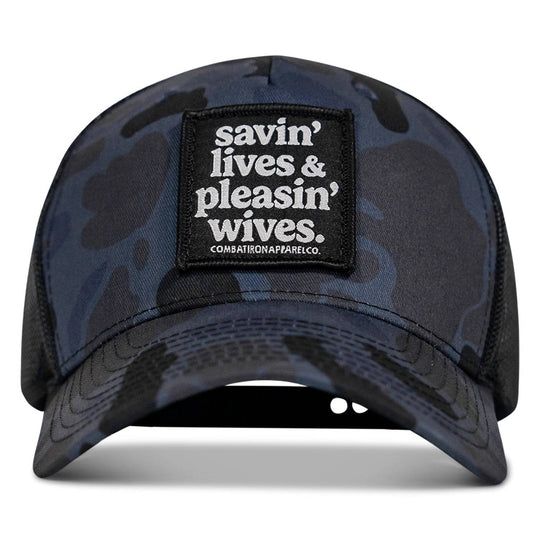 Savin' Lives & Pleasin' Wives Patch SnapBack Hat